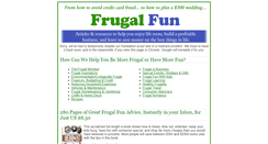 Desktop Screenshot of frugalfun.com